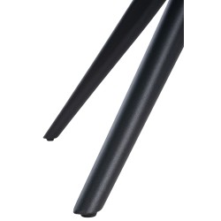 Silla de comedor Jules, tela gris oscuro