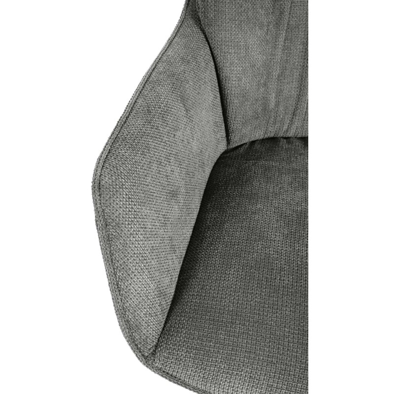Silla de comedor Jules, tela gris