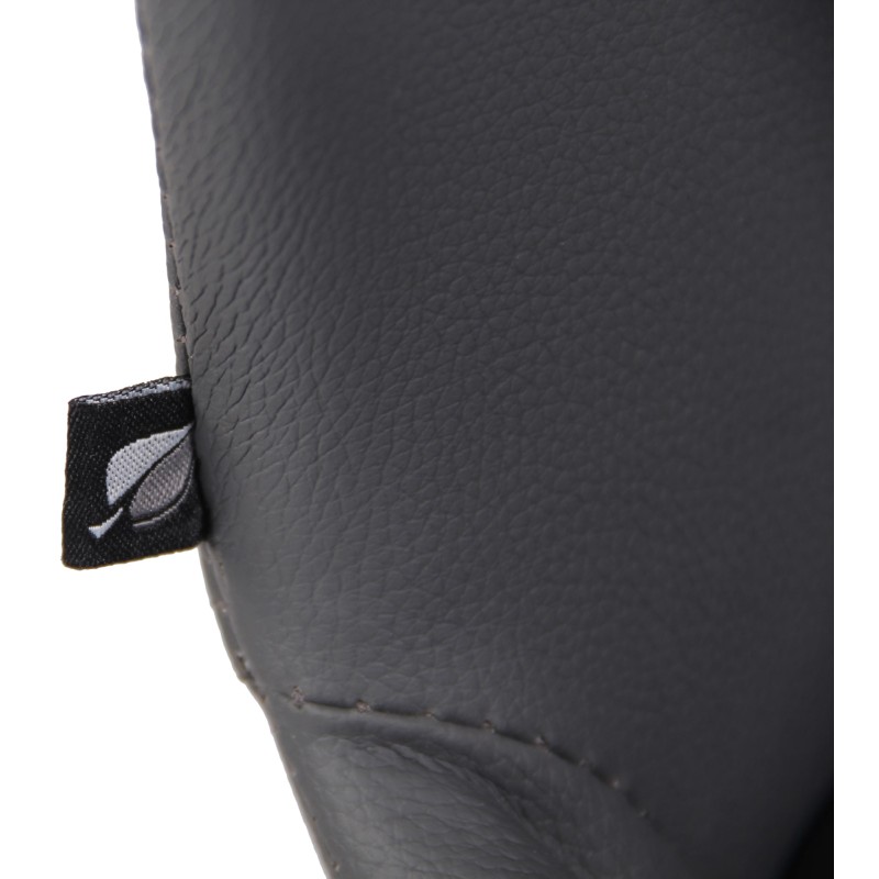 Juego de 2 sillas Luna en piel sintética gris