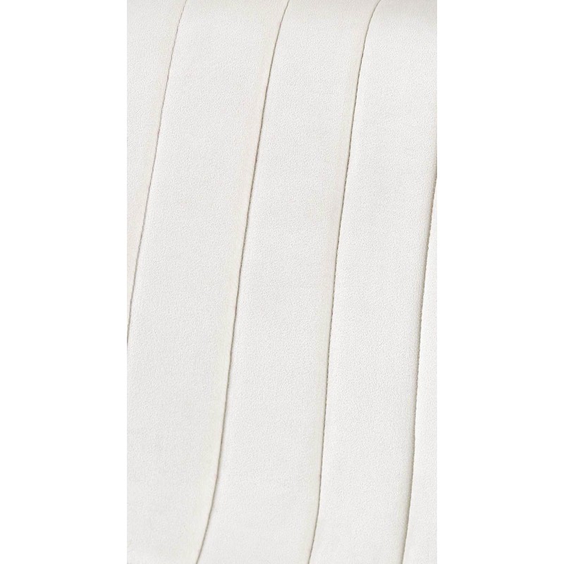 Sillón Dijon de terciopelo, blanco crema