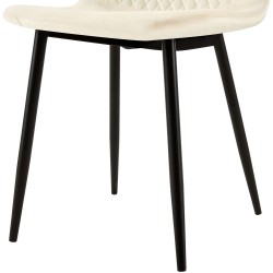 Sillón Giverny, terciopelo, crema