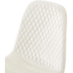 Sillón Giverny, terciopelo, blanco crema