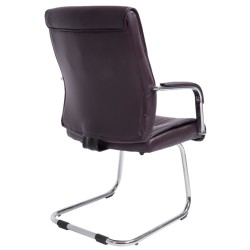 Juego de 2 sillas de visita Sievert marrones