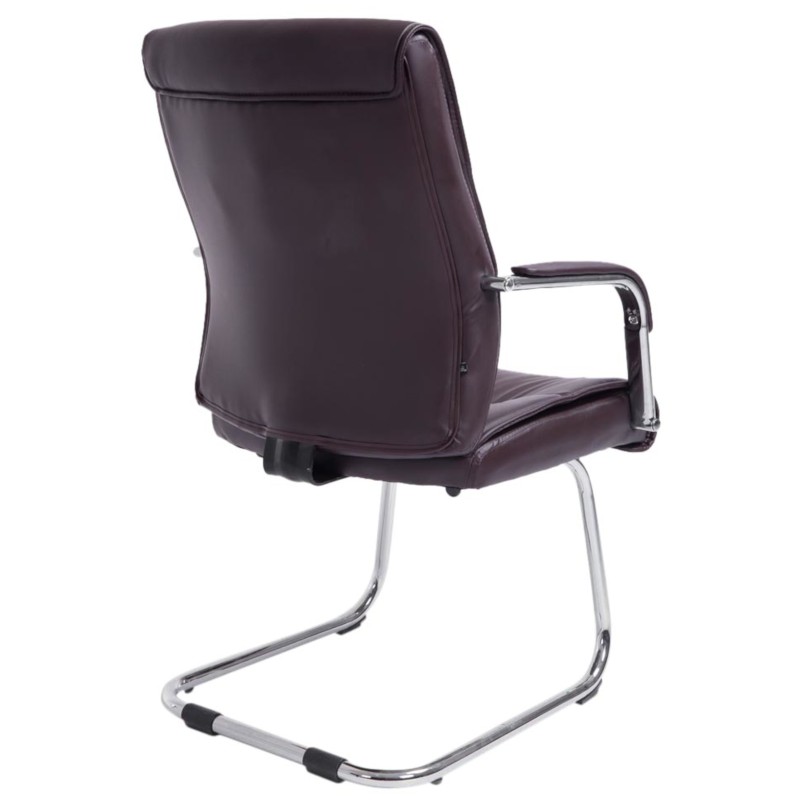 Juego de 2 sillas de visita Sievert marrones