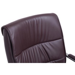 Juego de 2 sillas de visita Sievert marrones