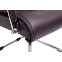 Juego de 2 sillas de visita Sievert marrones