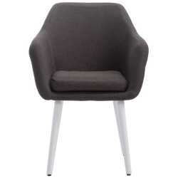 Silla Kuba, tela gris oscuro