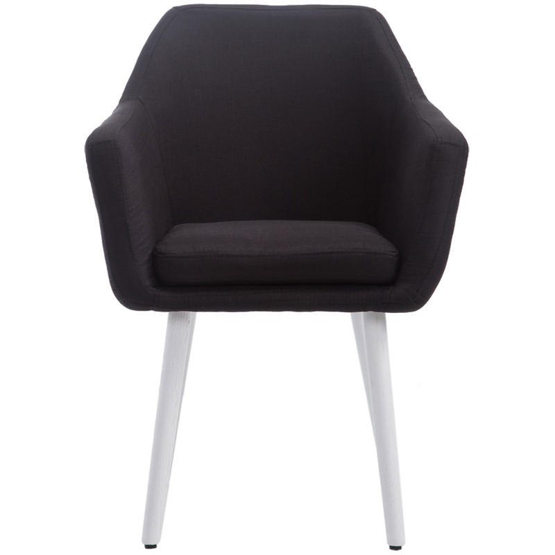 Silla Kuba, tela negra