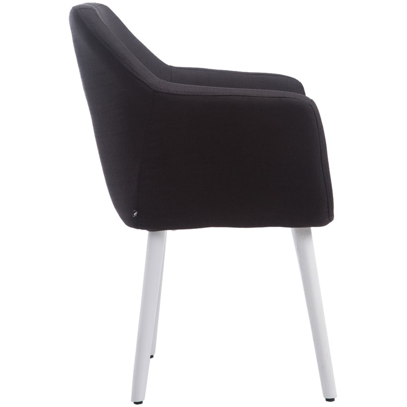 Silla Kuba, tela negra