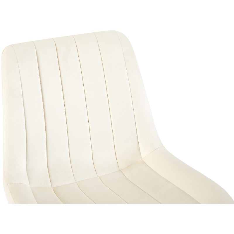 Sillón Rahden, terciopelo, crema