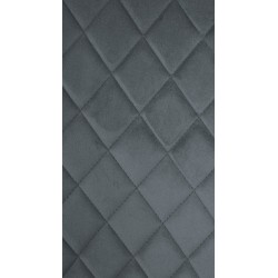 Juego de 4 sillas Telde en terciopelo gris oscuro