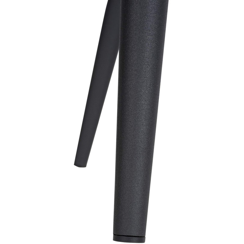 Juego de 4 sillas Telde en terciopelo gris oscuro