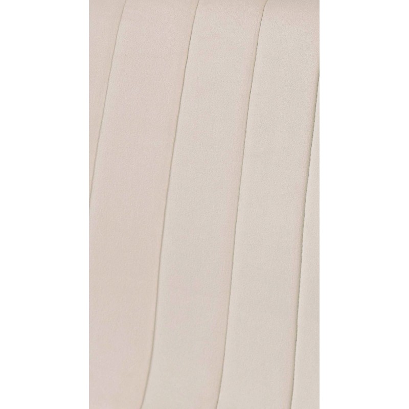 Juego de 4 sillas Dijon de terciopelo color crema