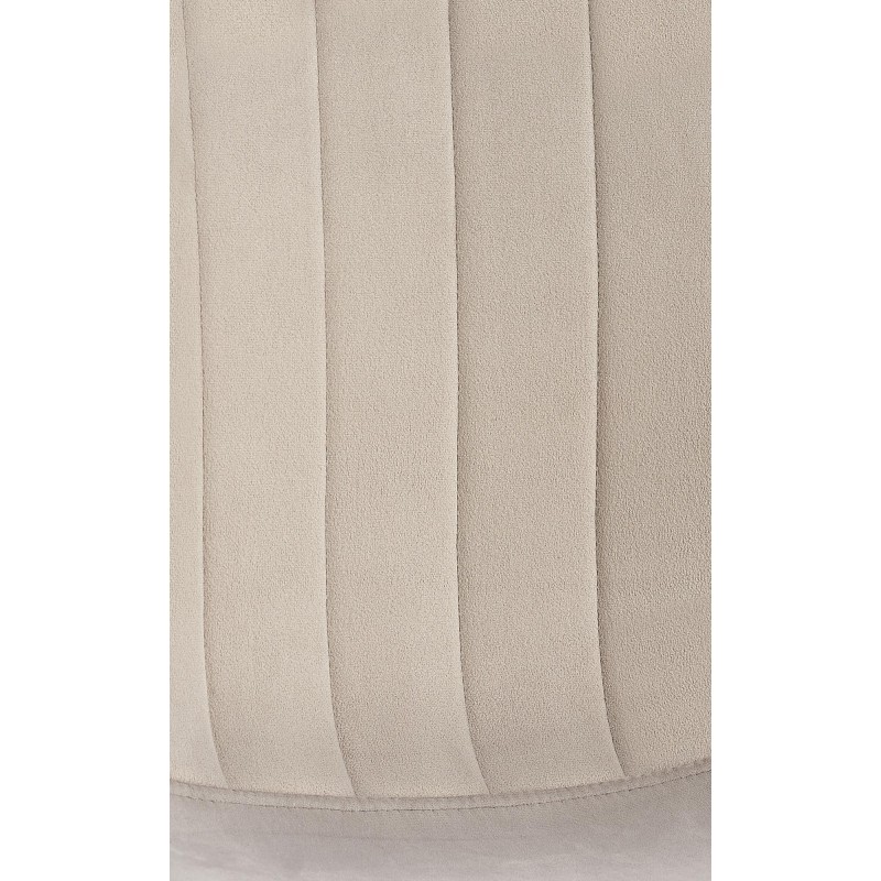 Silla de comedor Baxter, terciopelo gris