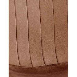 Silla de comedor Baxter, terciopelo, marrón