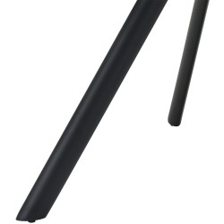 Silla de comedor Scott, terciopelo, color crema