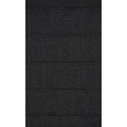 Juego de 2 sillas de comedor Elvas, tapizadas en tela, negras