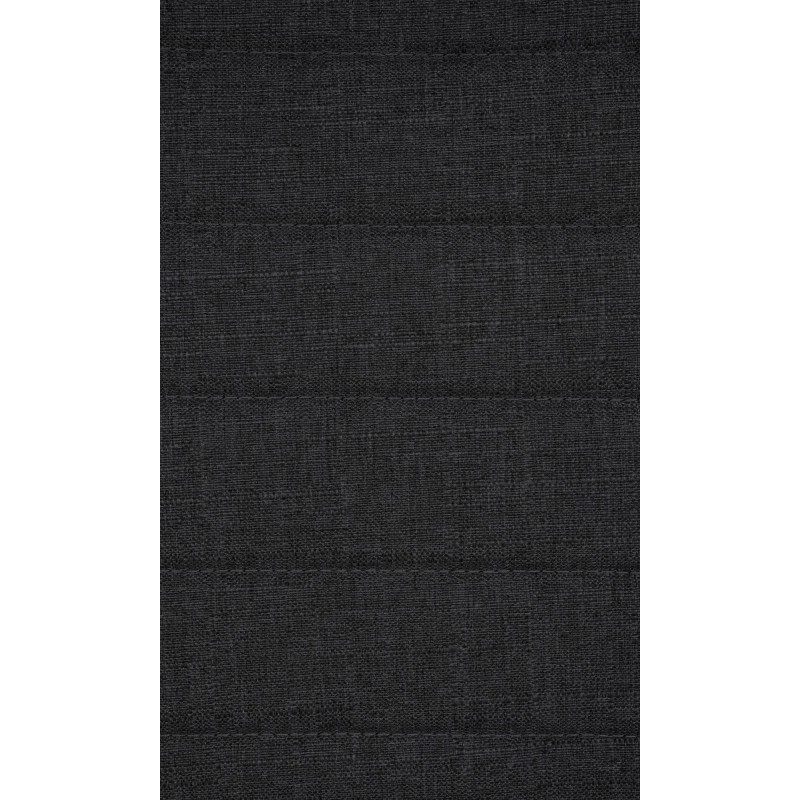 Juego de 2 sillas de comedor Elvas, tapizadas en tela, negras