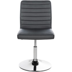 Juego de 2 sillas de comedor Elvas, polipiel, gris