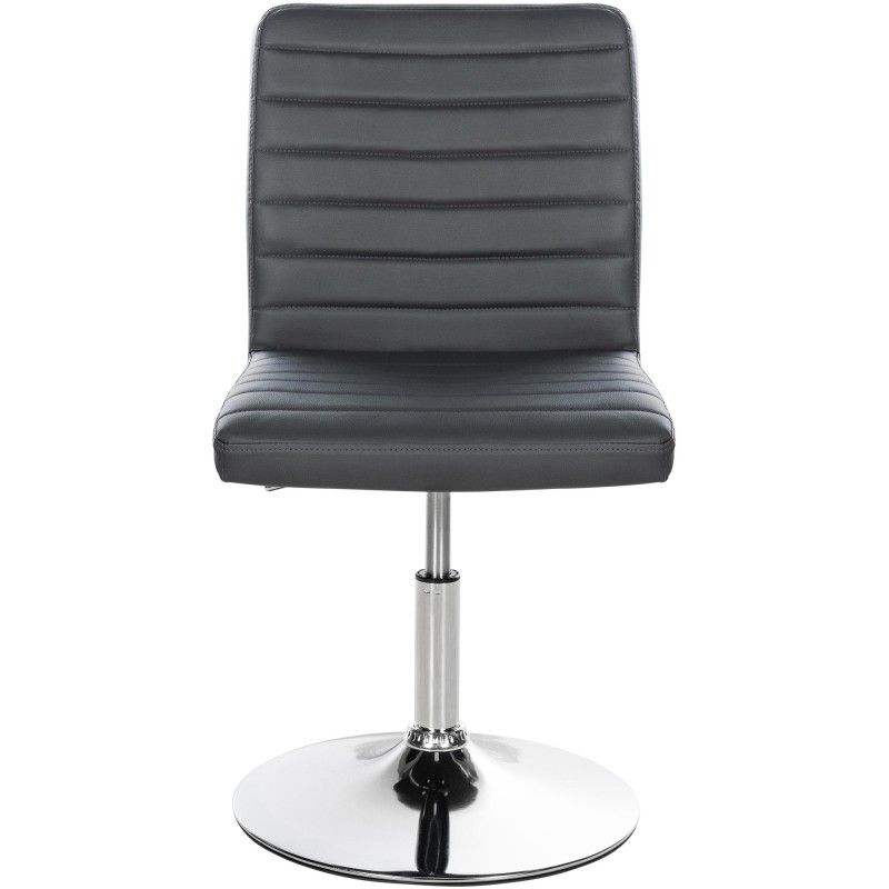 Juego de 2 sillas de comedor Elvas, polipiel, gris