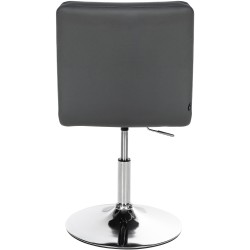 Juego de 2 sillas de comedor Elvas, polipiel, gris