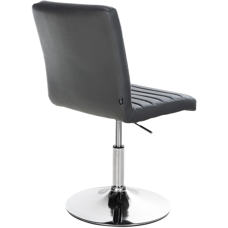 Juego de 2 sillas de comedor Elvas, polipiel, gris