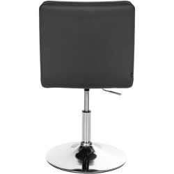 Juego de 2 sillas de comedor Elvas, piel sintética, negras