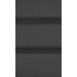 Juego de 2 sillas de comedor Elvas, piel sintética, negras