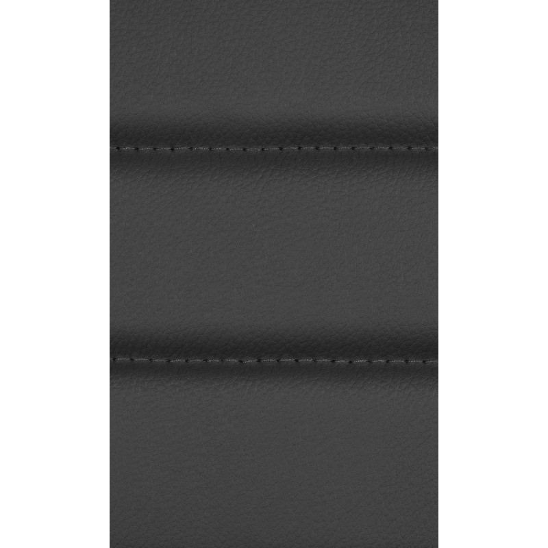 Juego de 2 sillas de comedor Elvas, piel sintética, negras