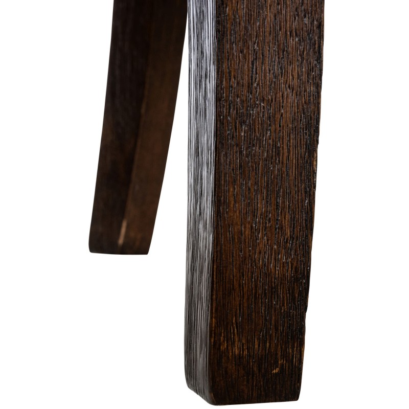 Juego de 2 sillas de comedor Zadar, tapizadas en tela gris oscuro antigua.