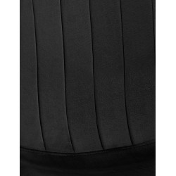 Juego de 4 sillas de comedor Baxter en terciopelo negro