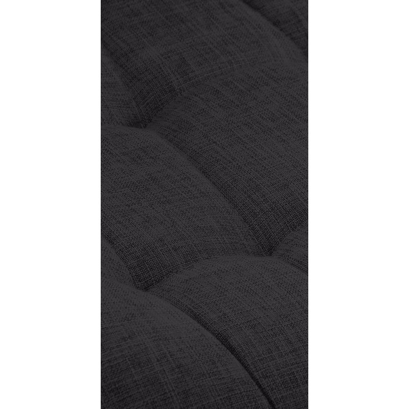 Juego de 2 sillas Elda, tapizadas en tela negra.