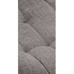 Juego de 2 sillas Elda, tapizadas en tela gris claro