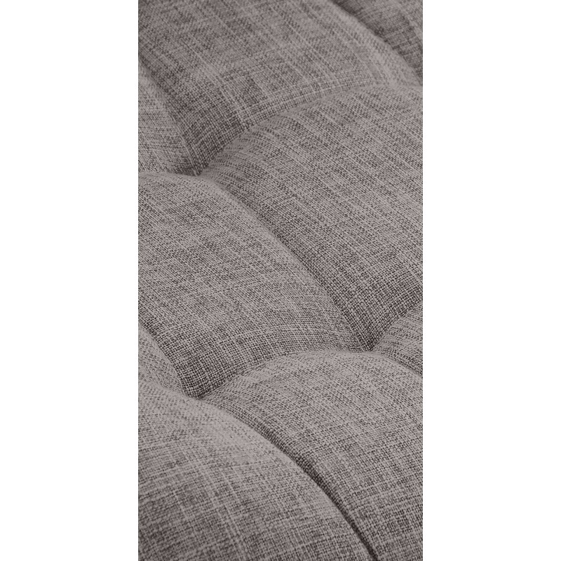 Juego de 2 sillas Elda, tapizadas en tela gris claro