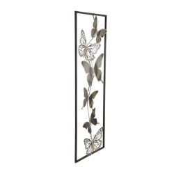 Mariposa metálica decorativa de pared – 31x90 cm – Estilo industrial poético