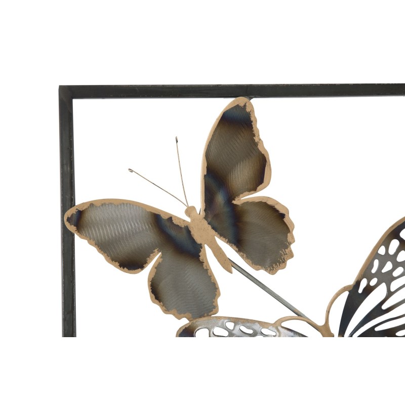 Mariposa metálica decorativa de pared – 31x90 cm – Estilo industrial poético