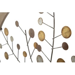 Panel de pared con espejo Árbol de la Vida – Ø80 cm – Decoración de pared elegante y espiritual