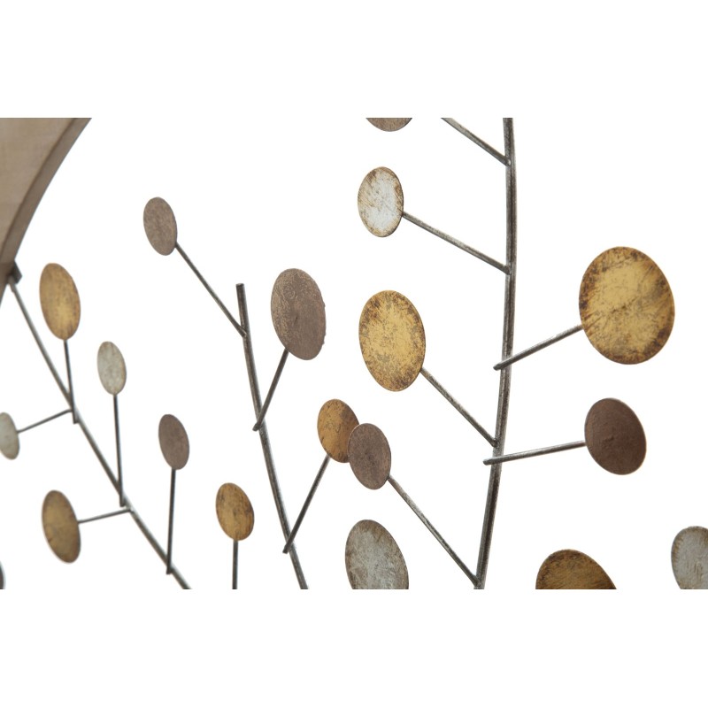 Panel de pared con espejo Árbol de la Vida – Ø80 cm – Decoración de pared elegante y espiritual