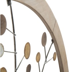 Panel de pared con espejo Árbol de la Vida – Ø80 cm – Decoración de pared elegante y espiritual