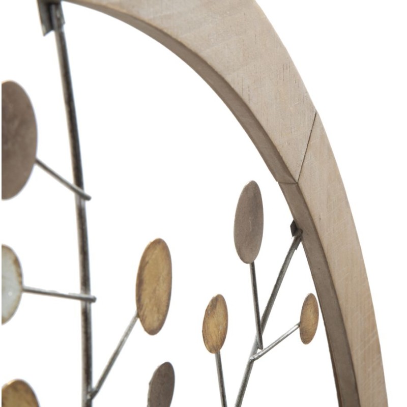 Panel de pared con espejo Árbol de la Vida – Ø80 cm – Decoración de pared elegante y espiritual