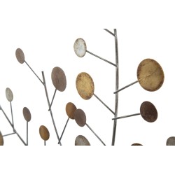 Panel de pared con espejo Árbol de la Vida – Ø80 cm – Decoración de pared elegante y espiritual