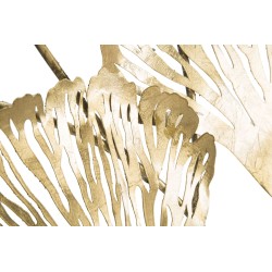 Decoración de pared vertical con iris – 78 x 101 cm – Flores metálicas de diseño glamuroso