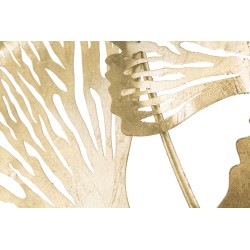 Decoración de pared vertical con iris – 78 x 101 cm – Flores metálicas de diseño glamuroso