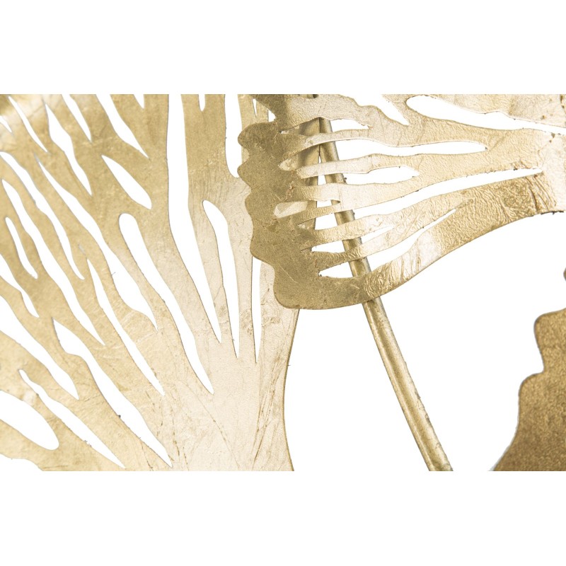 Decoración de pared vertical con iris – 78 x 101 cm – Flores metálicas de diseño glamuroso