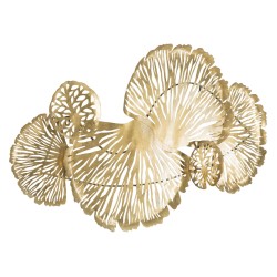 Decoración de pared vertical Iris – 115x64 cm – Elegancia floral moderna y glamurosa