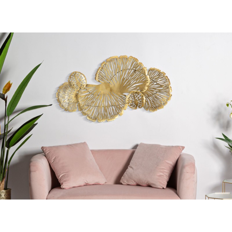 Decoración de pared vertical Iris – 115x64 cm – Elegancia floral moderna y glamurosa