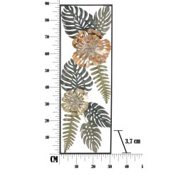 Cuadro metálico «Aussi» – Modelo A – 30x88 cm – Estilo Glamour Contemporáneo