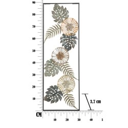 Decoración de pared metálica “Aussi” – Modelo B – 30x88 cm – Decoración de pared elegante y refinada