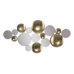 Espejo de pared Glamour Gold – 118x60 cm – Panel decorativo elegante y moderno