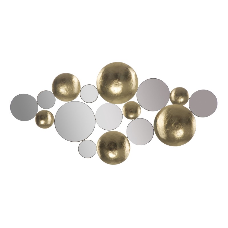Espejo de pared Glamour Gold – 118x60 cm – Panel decorativo elegante y moderno